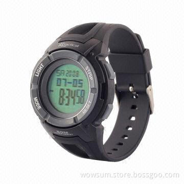Sports watches with multifunction, RoHS Directive-compliant, CE certified